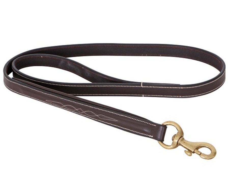 Cavallino Raised Stitched Leather Dog Lead image 0